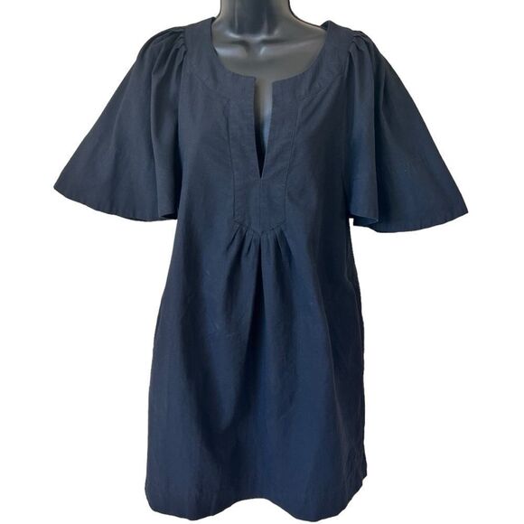 Tuckernuck Pomander Place BLACK Finley Flutter Sleeve Dress - Picture 1 of 14